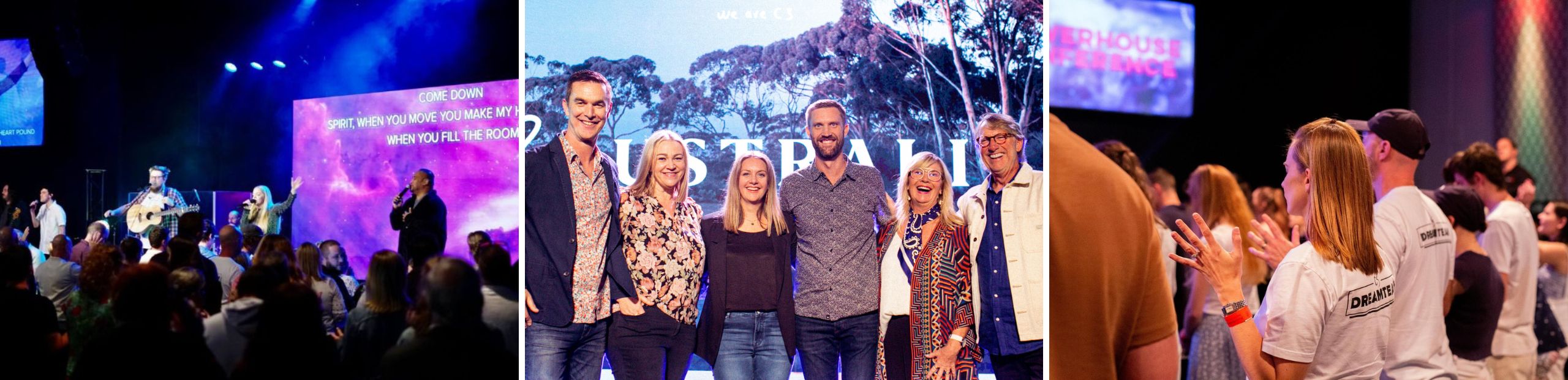 Church environment with the leadership team